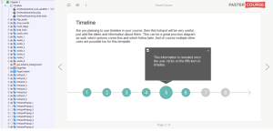FasterCourse Start Up Template Timeline page