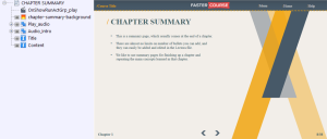 FasterCourse Countryside Template Chapter Summary page