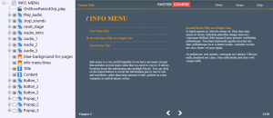 FasterCourse Countryside Template Info Menu page