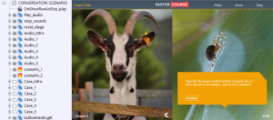 FasterCourse Countryside Template Conversation Scenario page