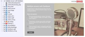 FasterCourse City Template Multiple Answer with Feedback page