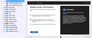 FasterCourse Oceanside Template Multiple Answer with Feedback page