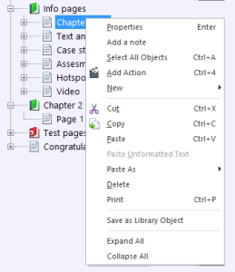 FasterCourse Start Up Template Right Click menu2
