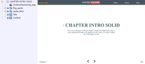 FasterCourse Countryside Template Chapter Intro page