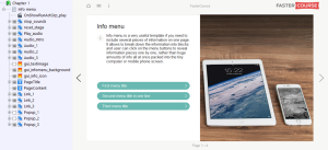 FasterCourse Start Up Template Info Menu page