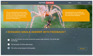 Articulate Storyline Countryside Guide Test Scenario Single Answer Preview