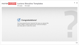 Articulate Storyline Free Guide Test Congratulations Preview