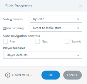Articulate Storyline Guide Slide Properties
