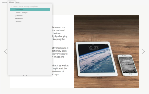 Articulate Storyline StartUp Guide Default Menu Preview