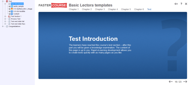 Test Intro - E-learning Templates - FasterCourse