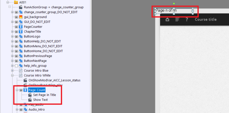 Page Counters Elearning How to add a page counter? - E-learning Templates - FasterCourse
