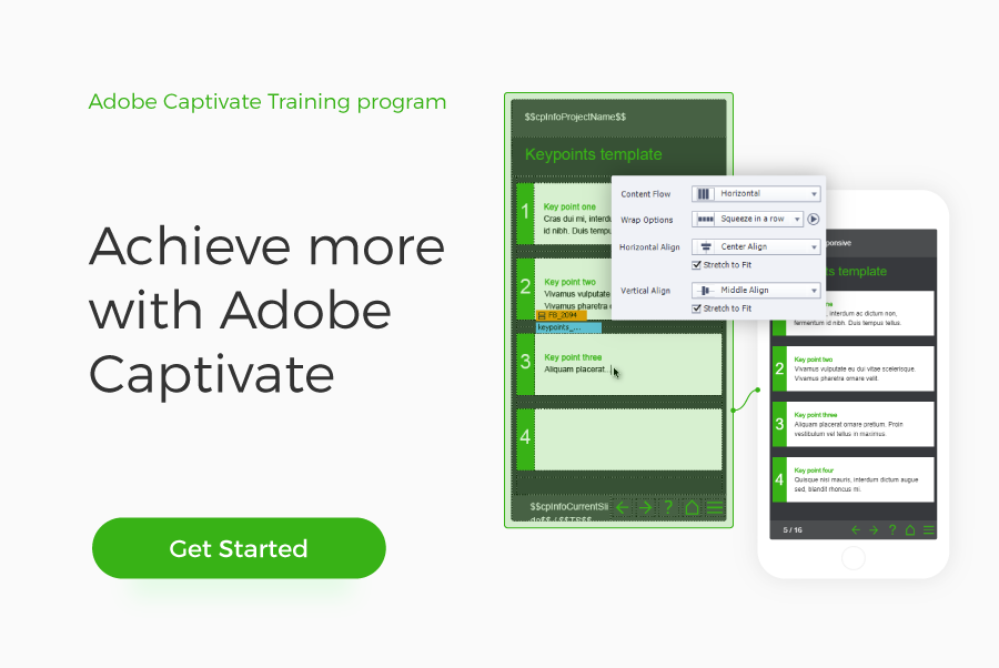 upcoming adobe captivate training courses