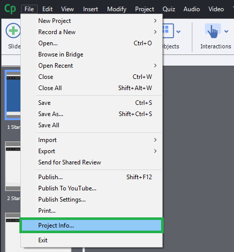 adobe captivate 9 publishing options