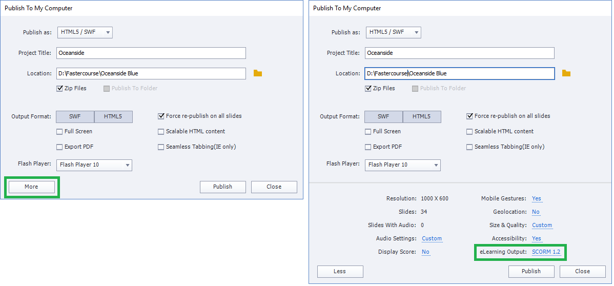 Captivate publish scorm 4