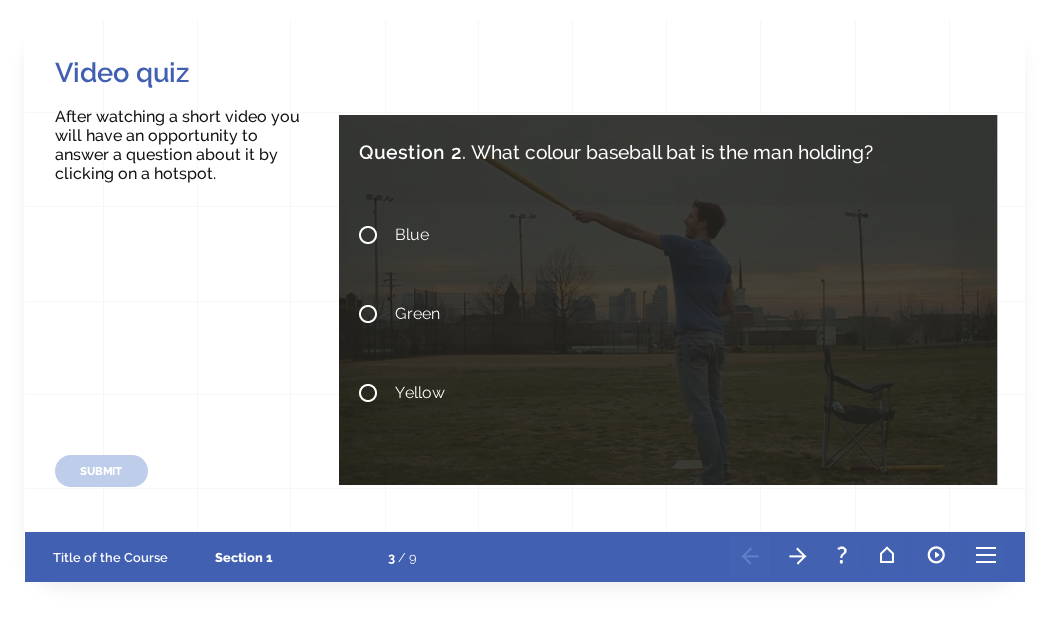 Most popular quiz and test templates in elearning FasterCourse