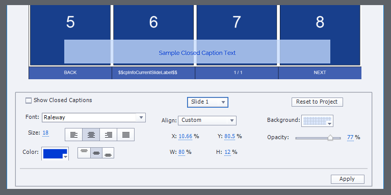 creating new template in adobe captivate 2017