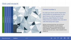 FasterCourse Light Click and reveal template set