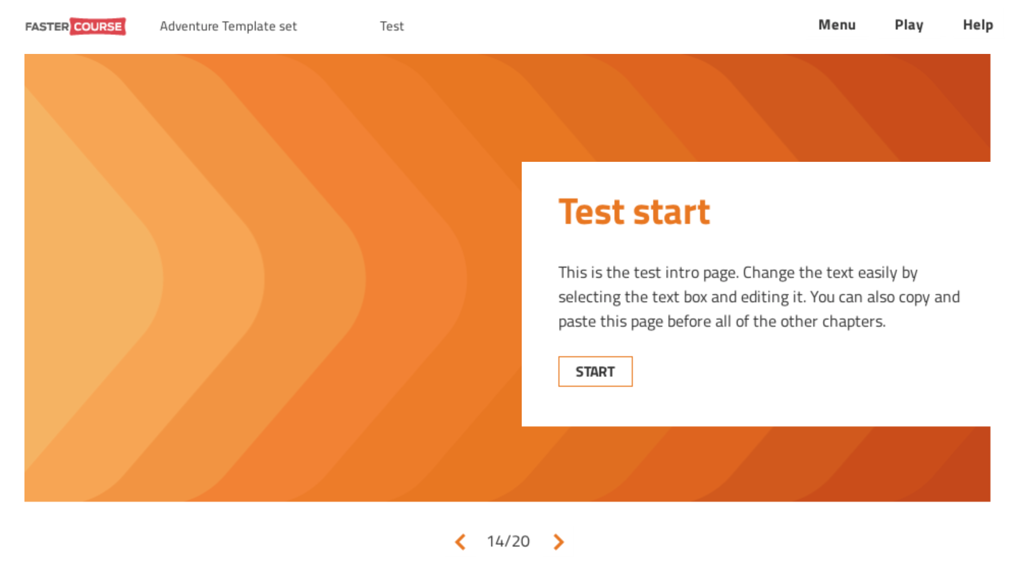 FasterCourse Adventure template set - E-learning Templates - FasterCourse
