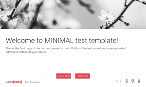 FasterCourse Minimal template set intro page