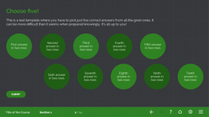 FasterCourse Dark test template set