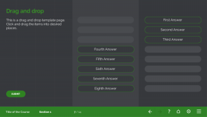 FasterCourse Dark test template set
