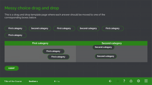 FasterCourse Dark test template set