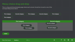 FasterCourse Dark test template set
