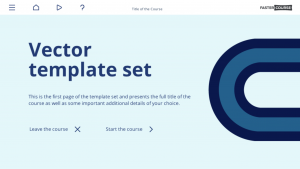 FasterCourse Vector template set intro page