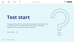 FasterCourse Vector template set section intro page