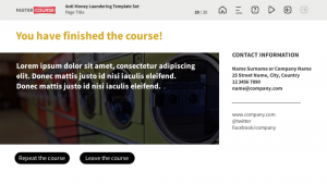 FasterCourse AML template set