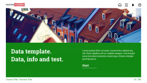 FasterCourse Data template set intro page