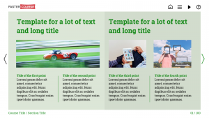 FasterCourse Data template set