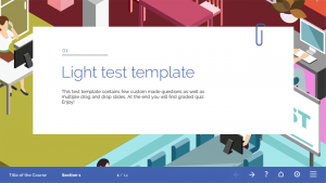 FasterCourse Light test template set intro page