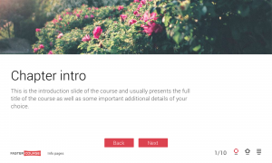 FasterCourse Minimal template set intro page