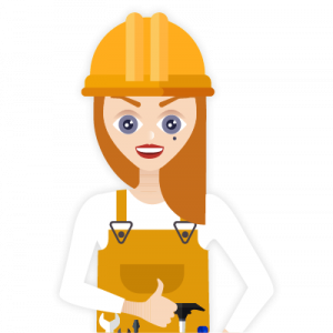 Illustrated Characters for Elearning Projects - Mary Construction