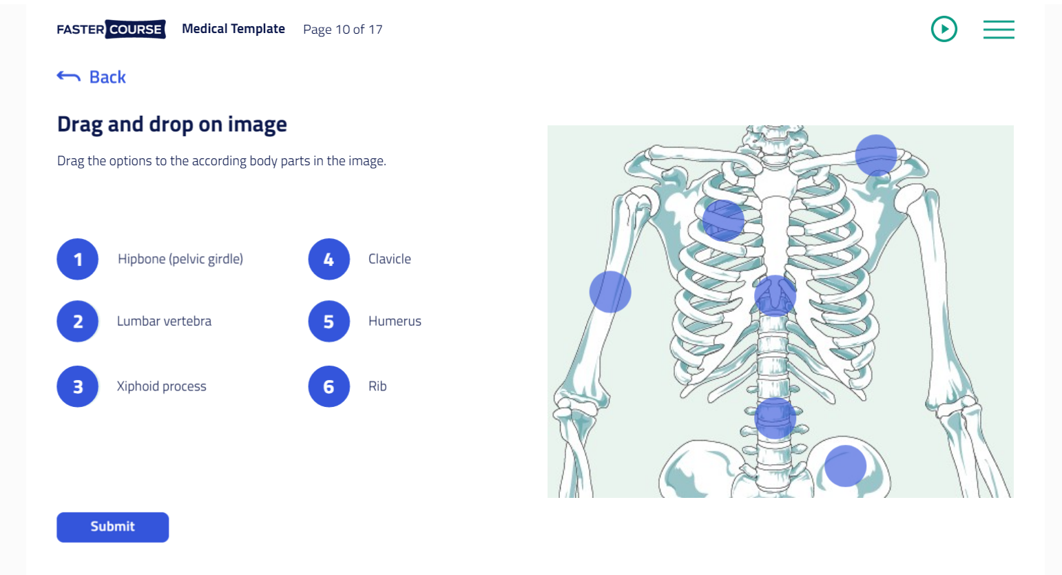 medical elearning template