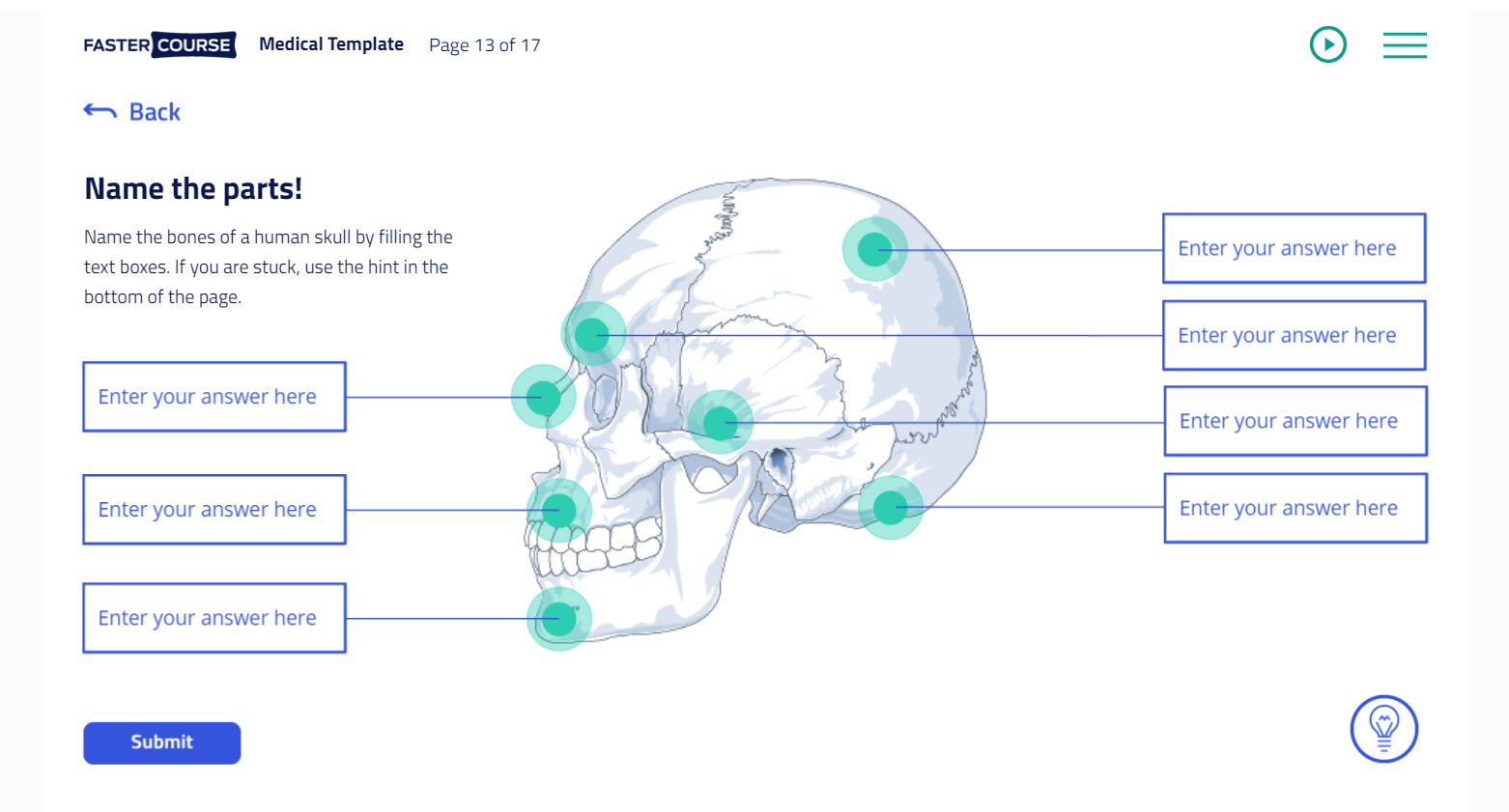 medical elearning template