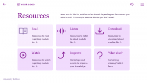 academic elearning template