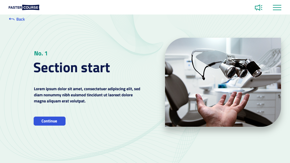 medical elearning template