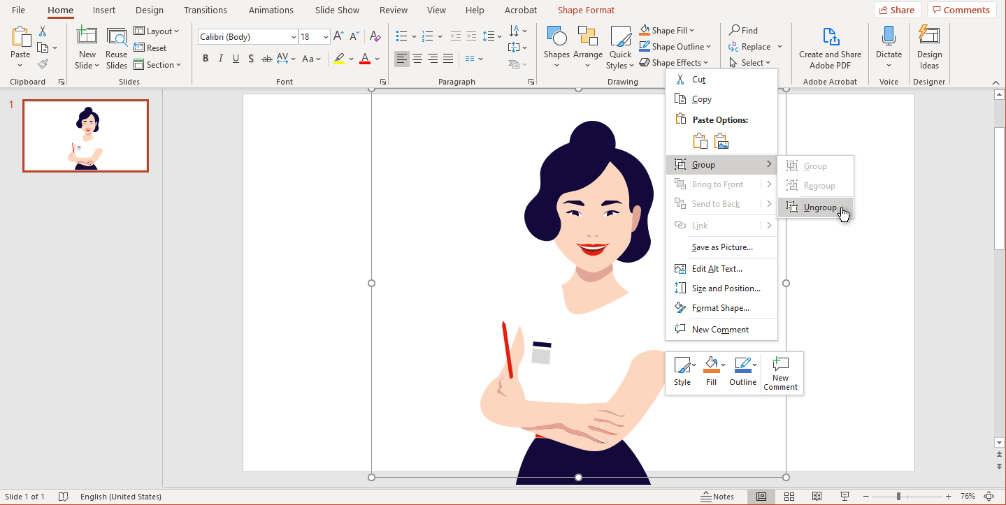 Как вставить svg в powerpoint