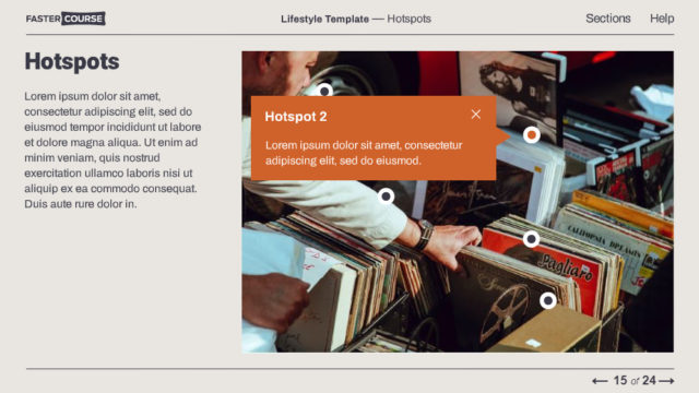 Vintage Themed Elearning Template Set - E-learning Templates - FasterCourse