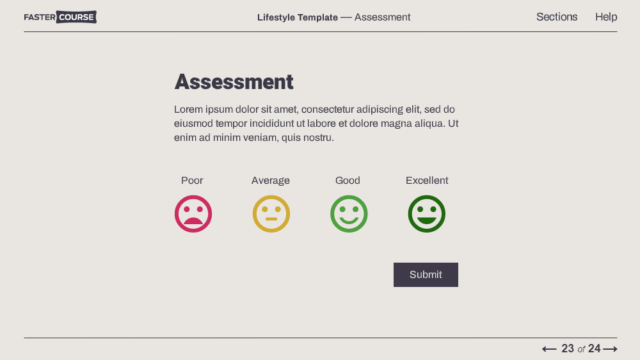 Vintage Themed Elearning Template Set - E-learning Templates - FasterCourse