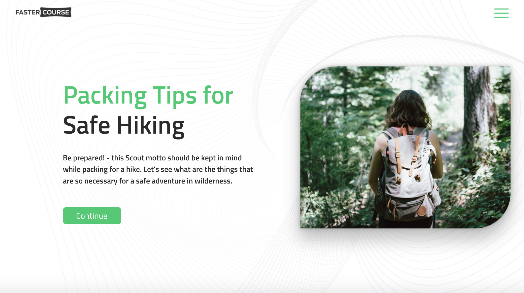 FasterCourse_Hiking_trips_Example
