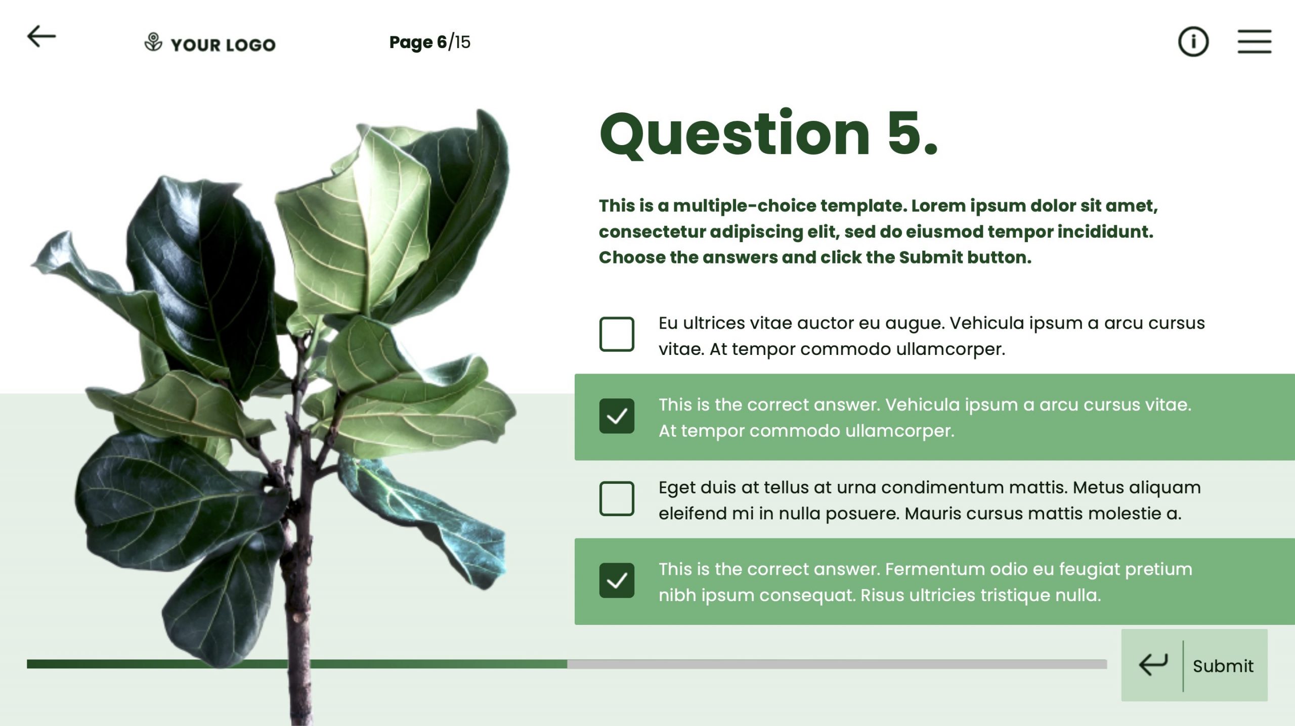 Countdown Template Multiple-choice Option 2