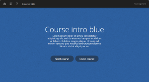 blue oceanside e-learning template