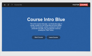 Articulate Storyline template set - Oceanside Blue