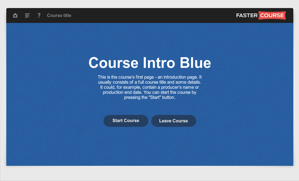 Articulate Storyline template set - Oceanside Blue 2 - E-learning ...