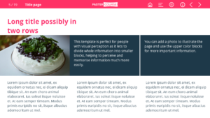 Articulate Storyline template - data visualization