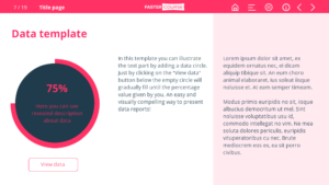 Articulate Storyline template - data visualization