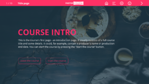 Articulate Storyline template - data visualization